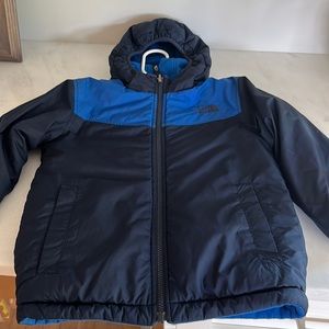 The North Face Boys Reversible Jacket. Nylon/Fleece